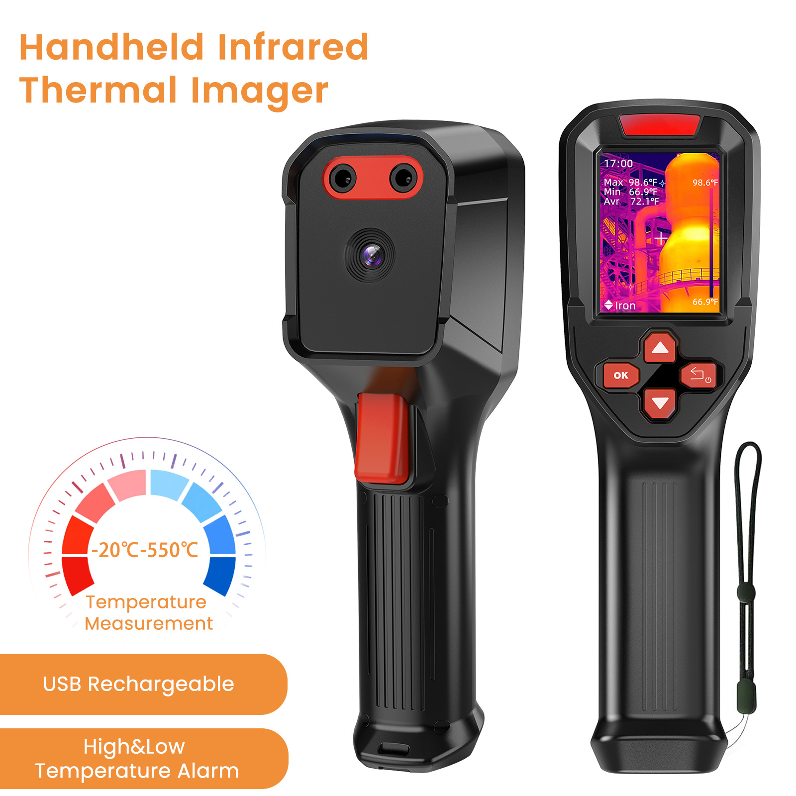 USB 충전식 열화상 카메라 HD IR 240×240  - Nf 521 Thermal Imaging Camera 리뷰 및 가격